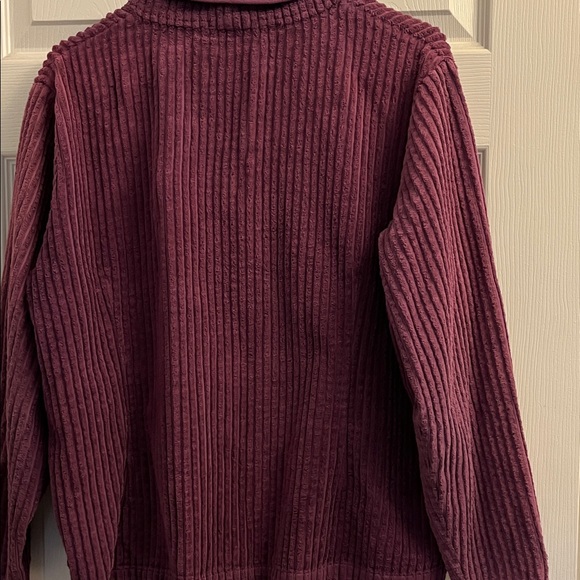 Woolrich Women's Purple Zip Corduroy Jacket XLarge - Picture 5 of 6